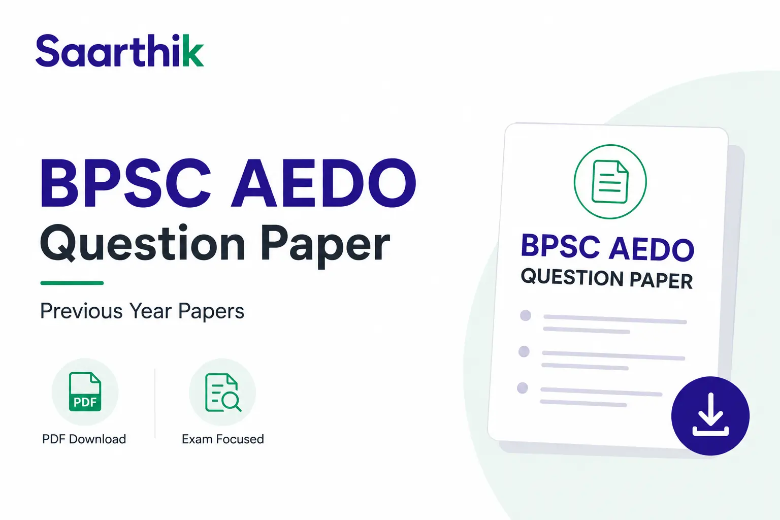BPSC AEDO Question Paper & Previous Year Paper PDF (2026)